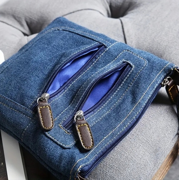 New! Trending  Crossbody Denim  bag - Picture 4 of 9
